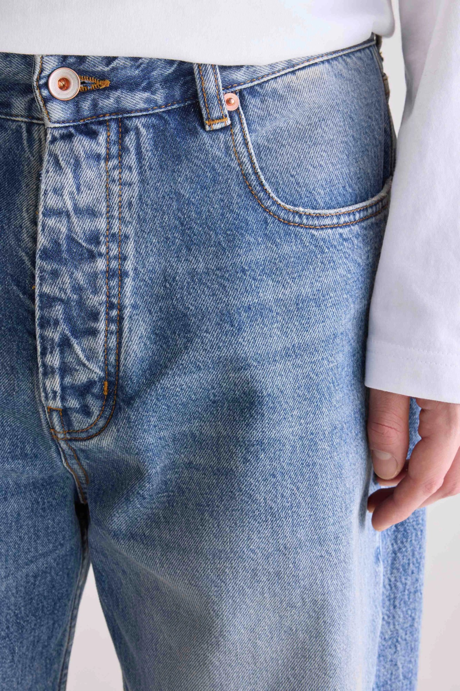 Denim N. 08 straight jeans (251 / M / VINTAGE LT BLUE) - Image 5