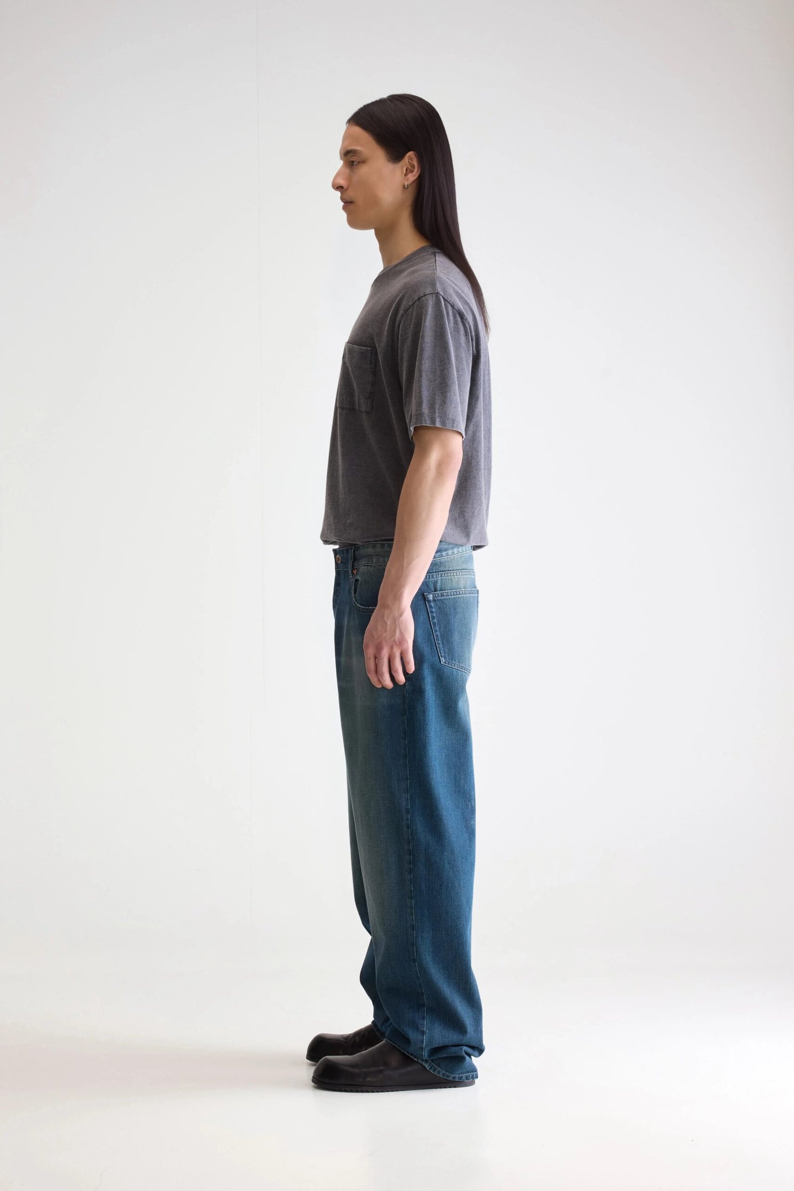 Denim N. 08 straight jeans (252 / M / USED PETROL) - Image 5