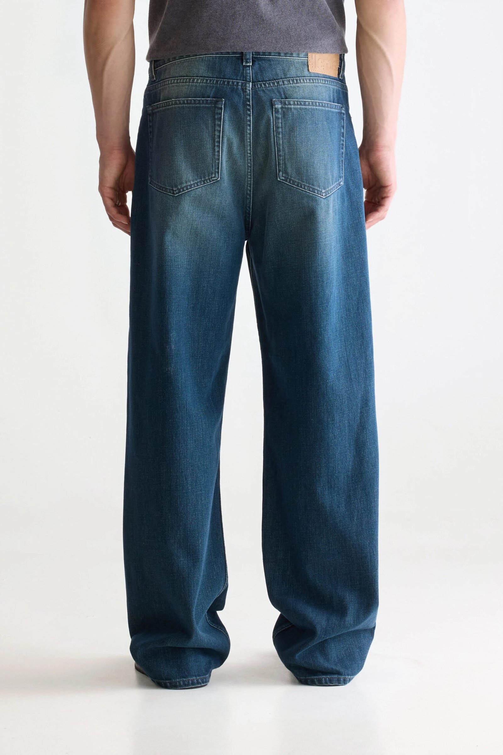 Denim N. 08 straight jeans (252 / M / USED PETROL) - Image 4