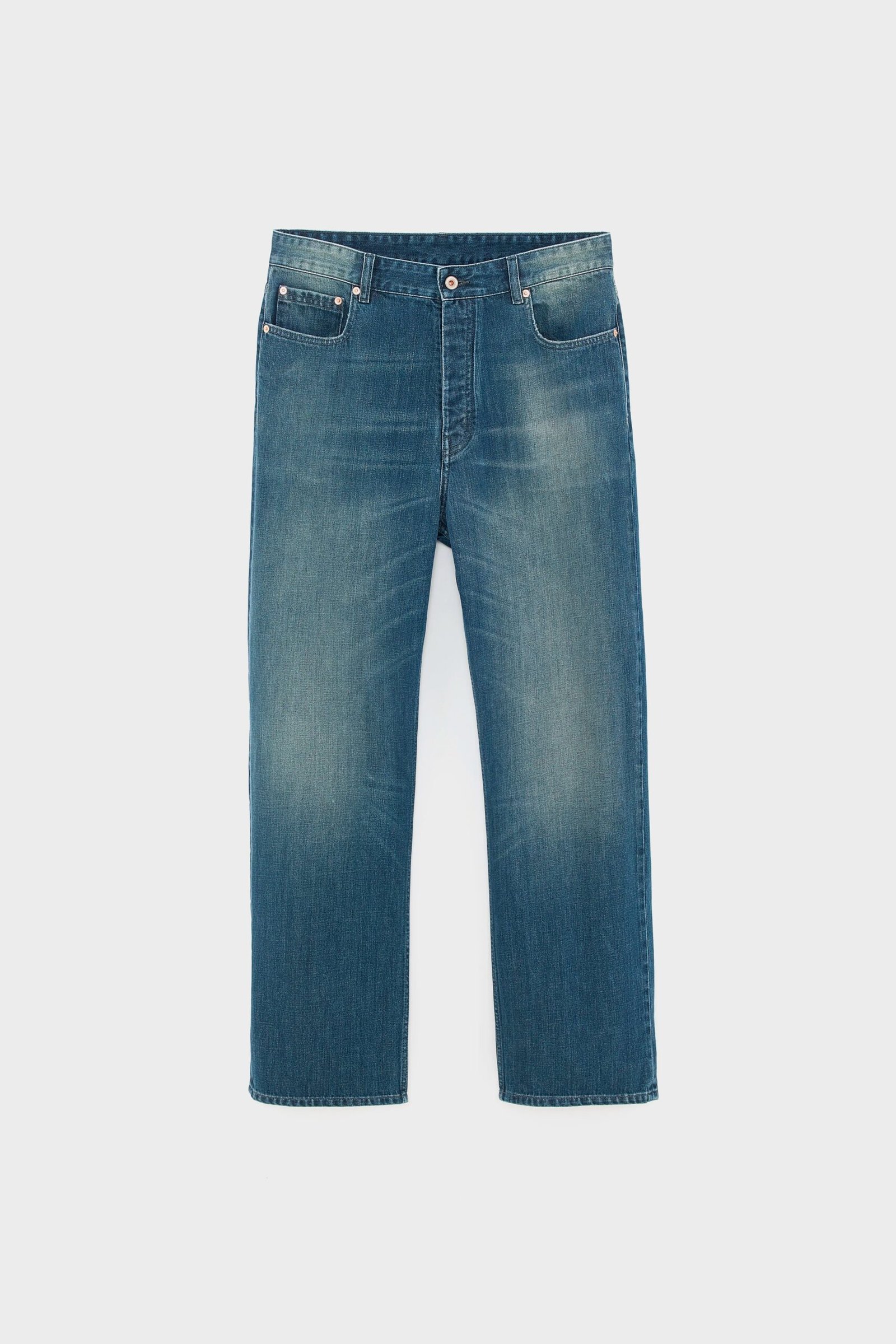 Denim N. 08 straight jeans (252 / M / USED PETROL) - Image 8