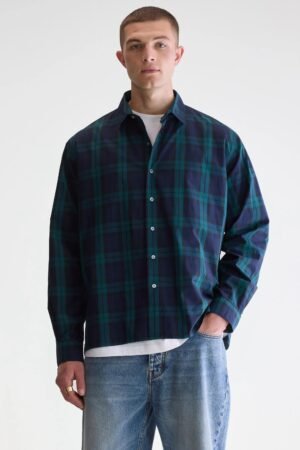 Gollie relaxed shirt (252 / M / CHECK E)