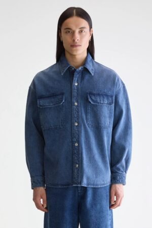 Poach overshirt (252 / M / BLUE SNOW)