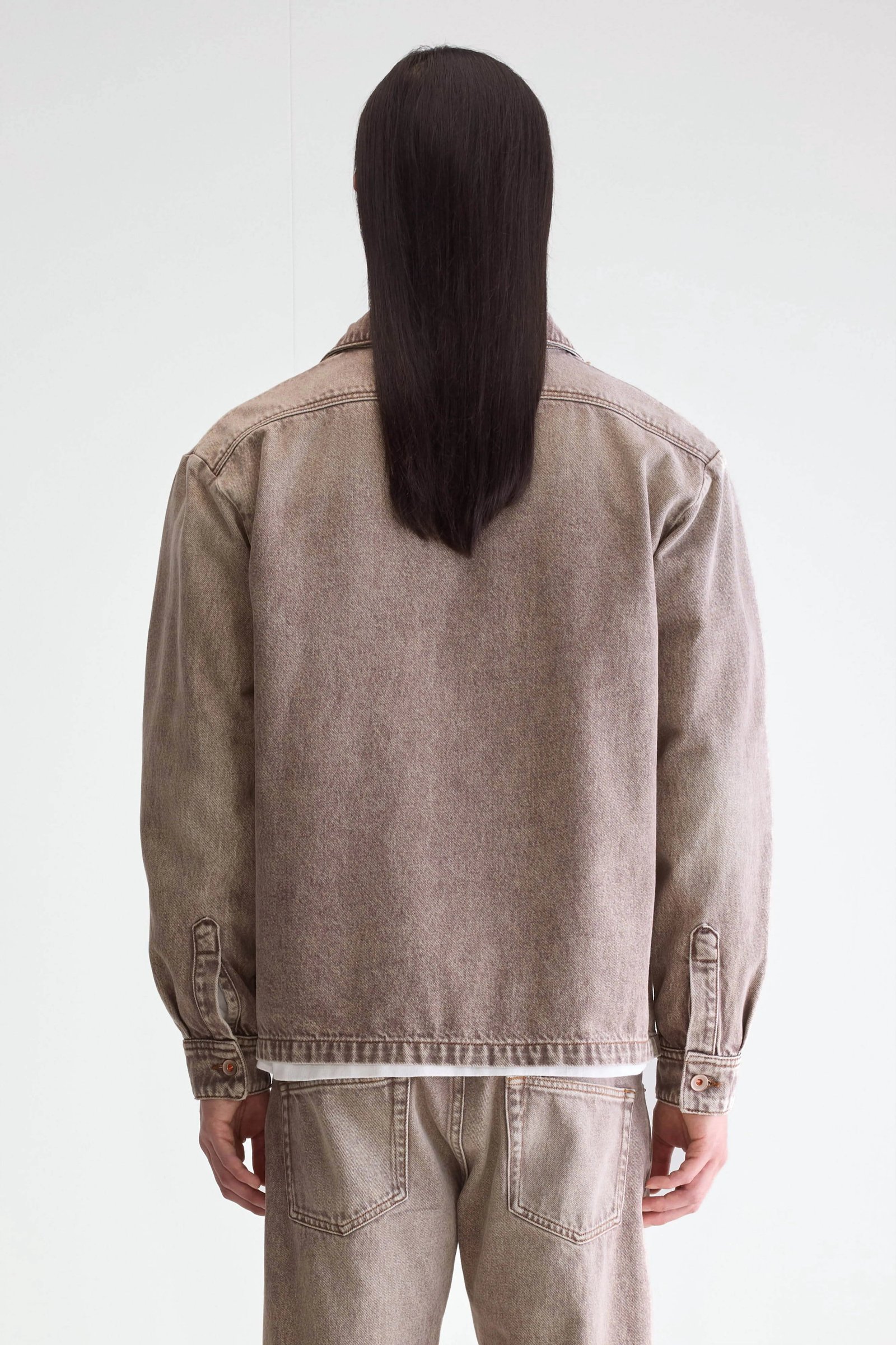 Goney denim overshirt (252 / M / BROWN SNOW) - Image 4