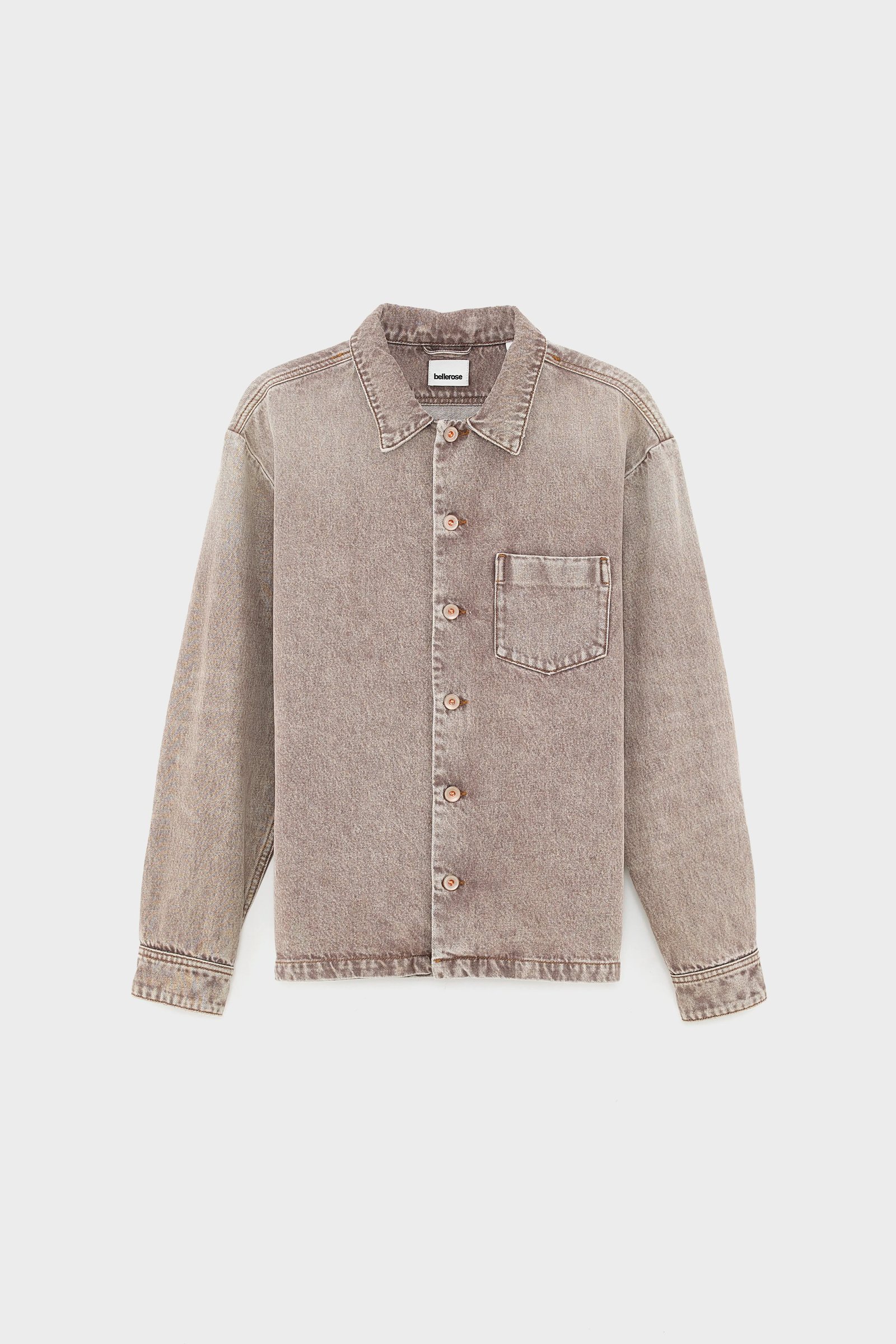 Goney denim overshirt (252 / M / BROWN SNOW) - Image 6