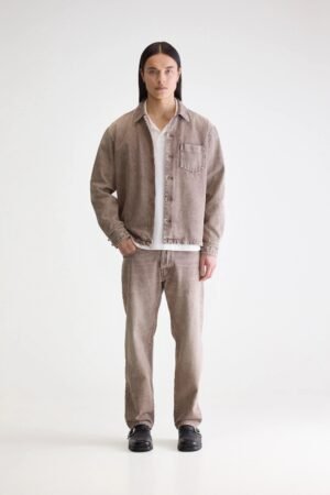 Goney denim overshirt (252 / M / BROWN SNOW)