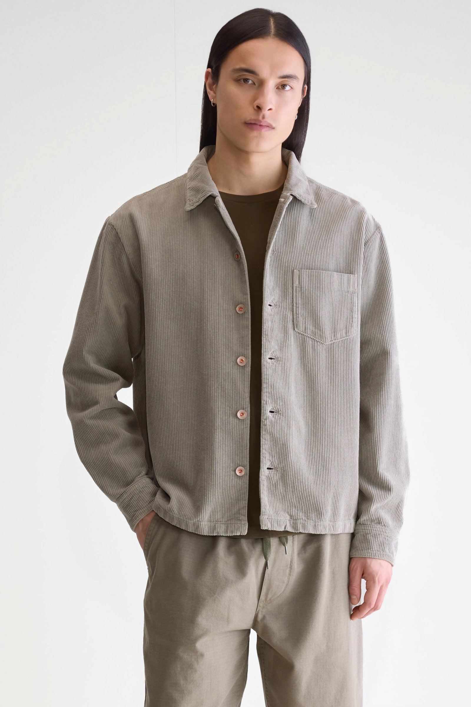 Goney corduroy overshirt (252 / M / ROCK) - Image 2