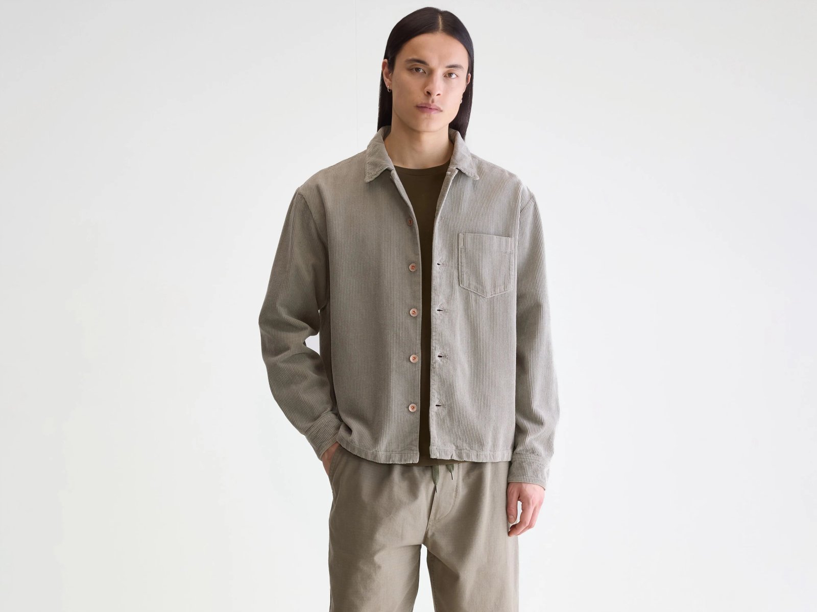 Goney corduroy overshirt (252 / M / ROCK)